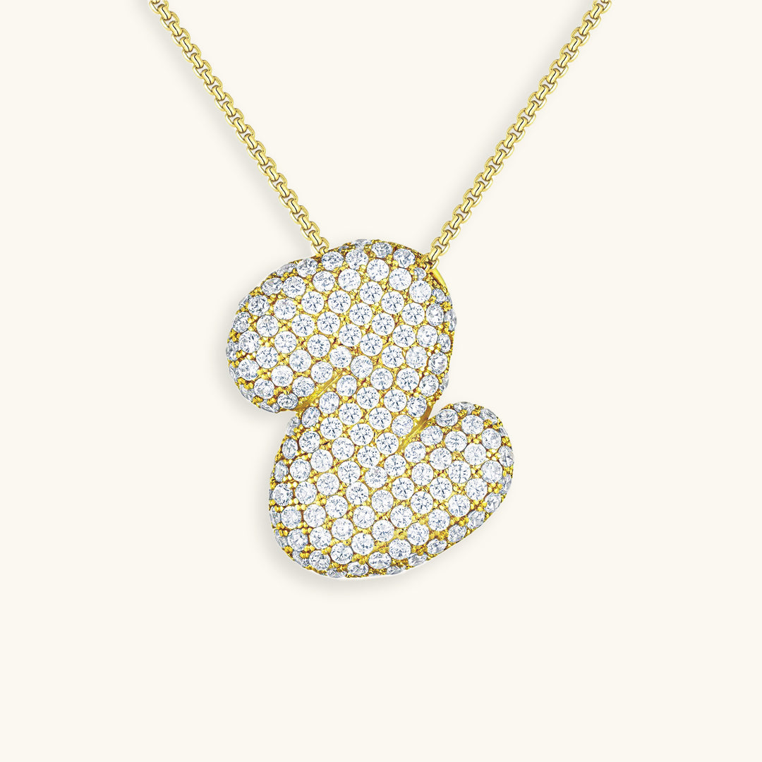 Aven Initial Diamant Halskette