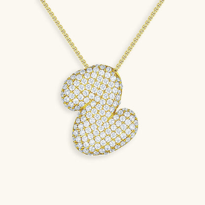 Aven Initial Diamant Halskette
