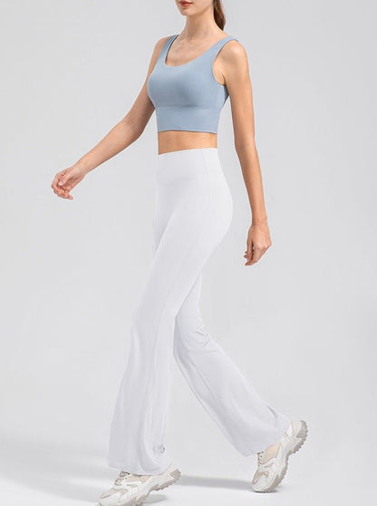 Leonarda - Breathable Micro-Flare Sports Trousers