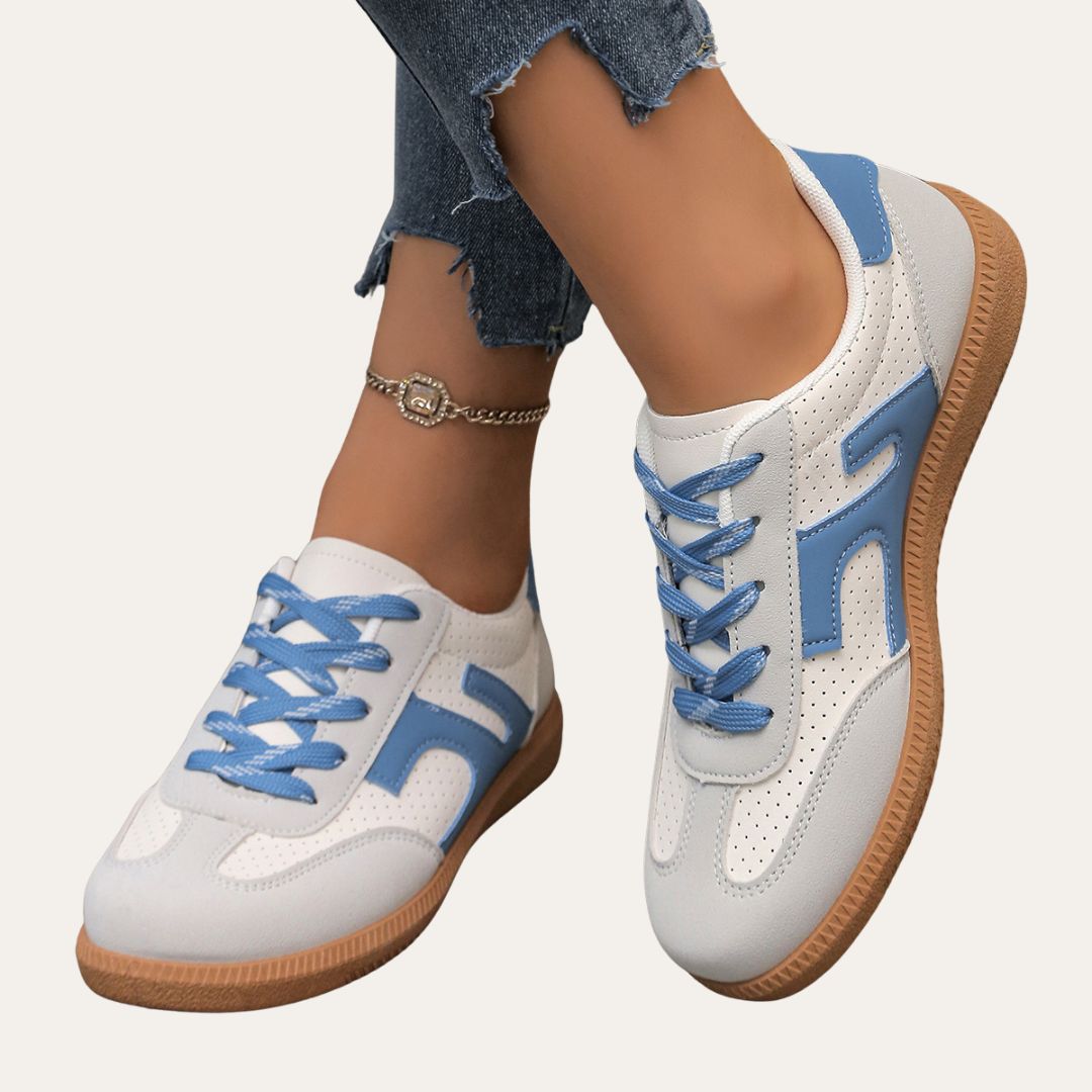 Katherine | Comfortable Stylish Faux Leather Sneaker for Damen