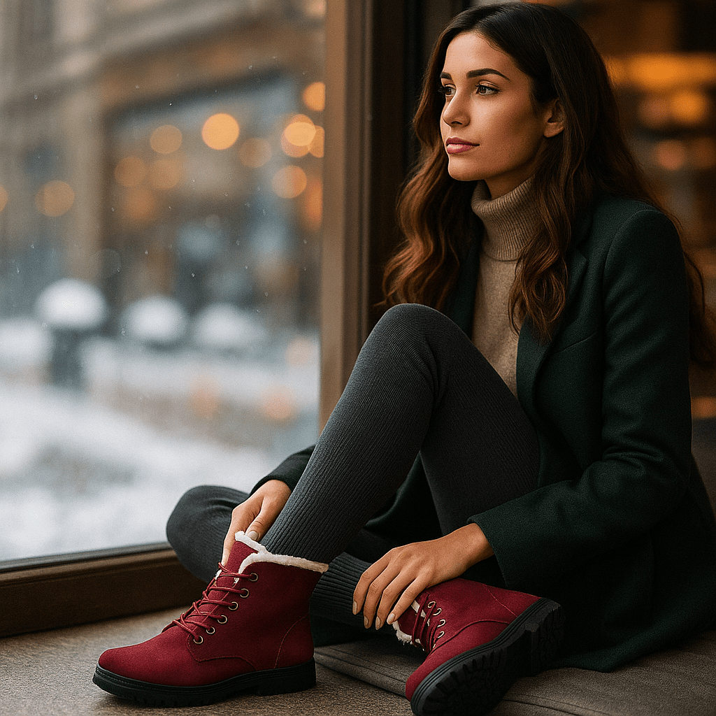 Ankle Stiefel - Warm Insulated Lining - Comfortable Fit - Non-Slip Sole