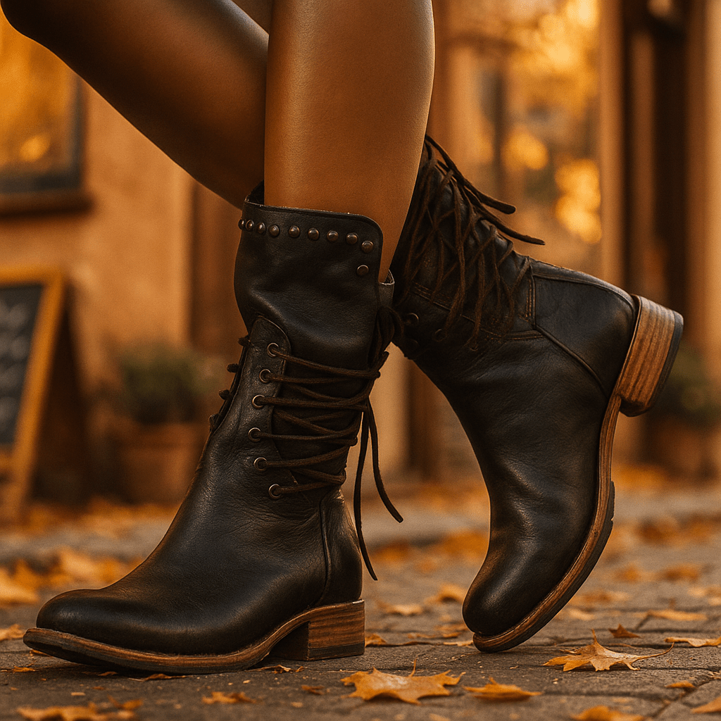 Block Heel Ankle Stiefel - Damen - Stylish - Comfortable - Elegant