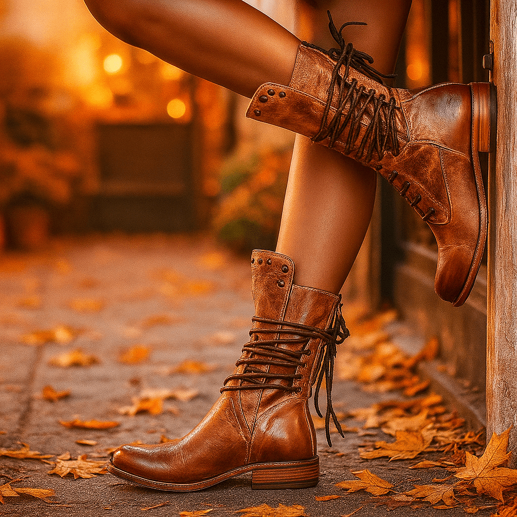 Block Heel Ankle Stiefel - Damen - Stylish - Comfortable - Elegant