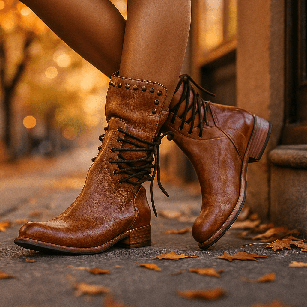Block Heel Ankle Stiefel - Damen - Stylish - Comfortable - Elegant