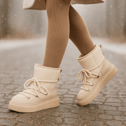 Winter Ankle Stiefel - Lace-Up - Comfort - Safety - Non-Slip