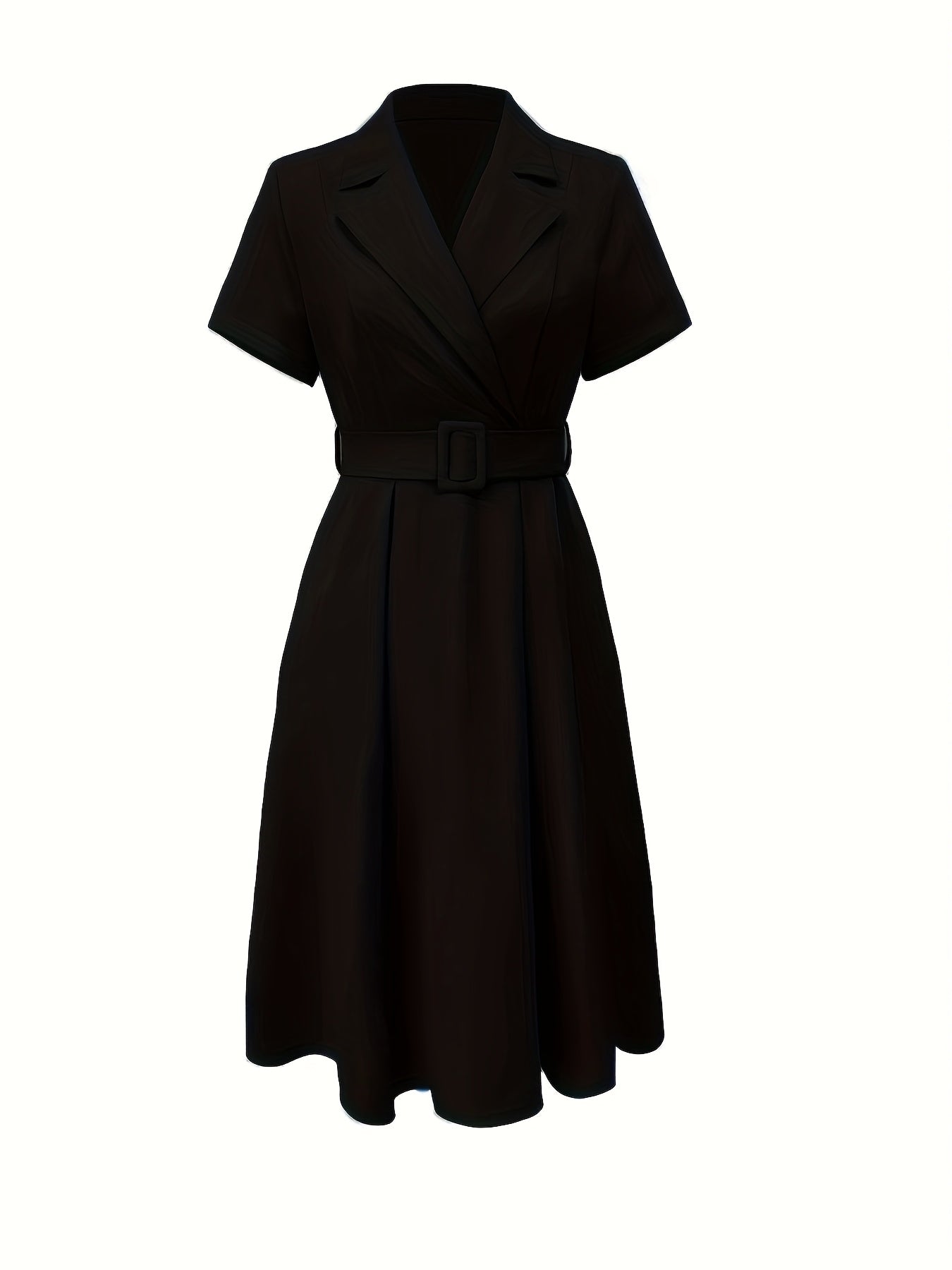 Celina Bloom | Elegant Black A-Line Kleid
