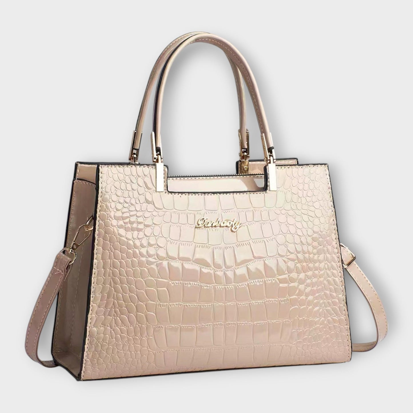 Maison Verdelle -  Shiny Crocodile Skin Pattern Handtasche