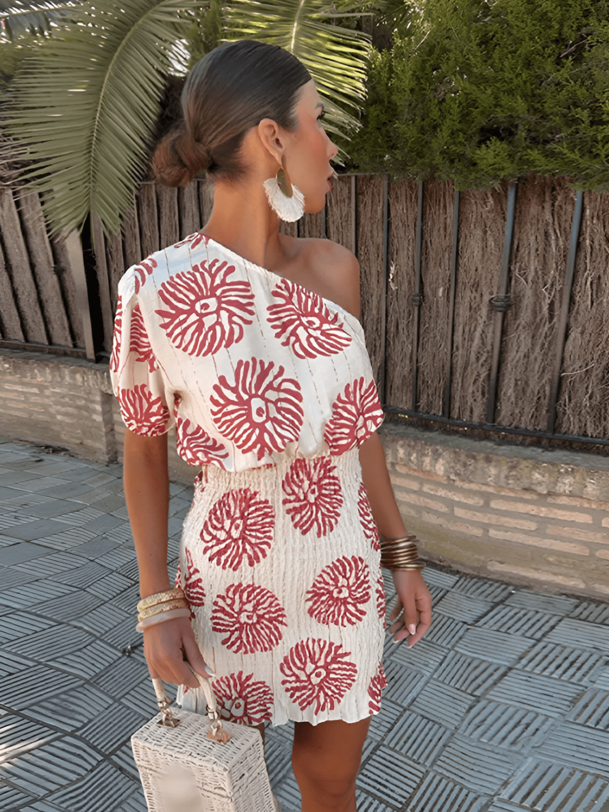 Melinda | Elegant Summer Mini Kleid with Bold Prints