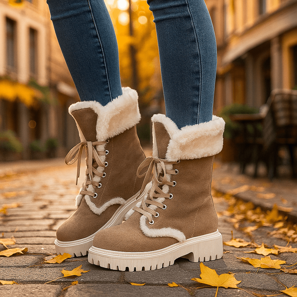 Beau Warm Suede Snow Stiefel - Protective - Stylish - Winter
