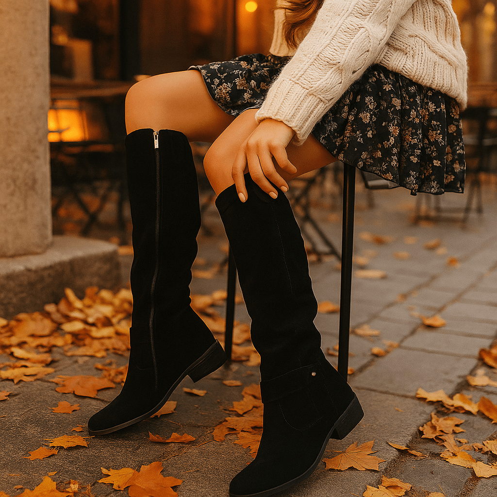 Warm Suede Ankle Stiefel - Comfortable - Damen Winter Footwear