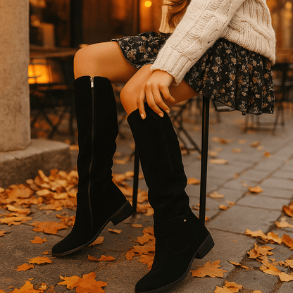 Warm Suede Ankle Stiefel - Comfortable - Damen Winter Footwear