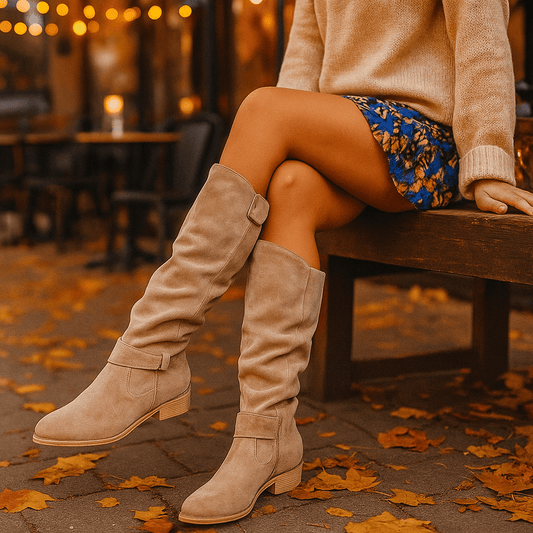 Warm Suede Ankle Stiefel - Comfortable - Damen Winter Footwear