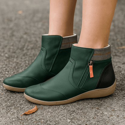 Damen Orthopädische Ankle Stiefel - Waterproof Leather - Anatomical Support
