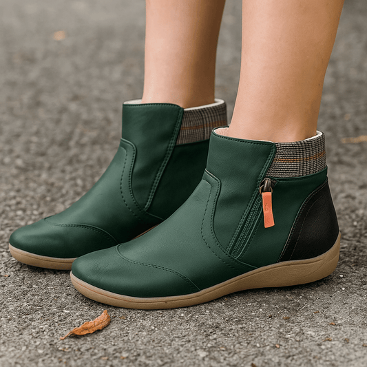 Damen Orthopädische Ankle Stiefel - Waterproof Leather - Anatomical Support