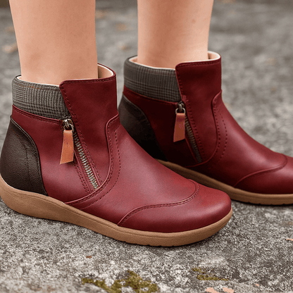 Damen Orthopädische Ankle Stiefel - Waterproof Leather - Anatomical Support