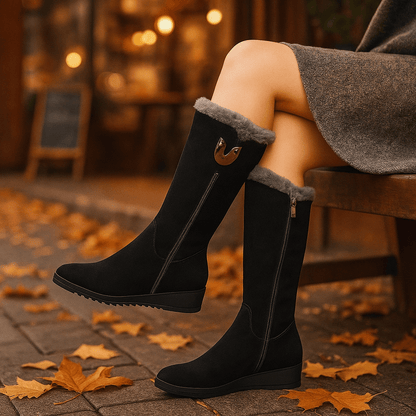 Tina - Stylish Chunky Winter Ankle Stiefel - Damen Fashion