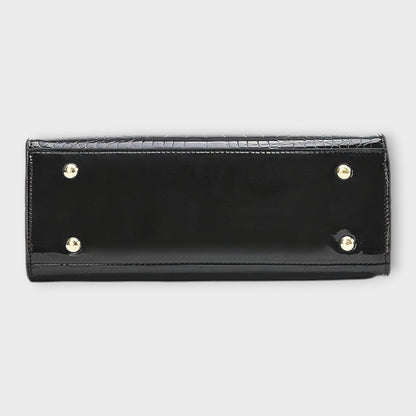 Maison Verdelle -  Shiny Crocodile Skin Pattern Handtasche