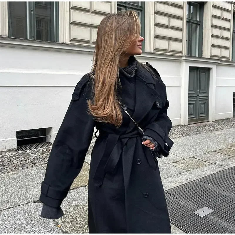 Cheri | Damen Double-Breasted Trench Mantel