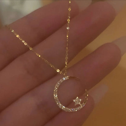 Ella - Celestial Moon Star Halskette