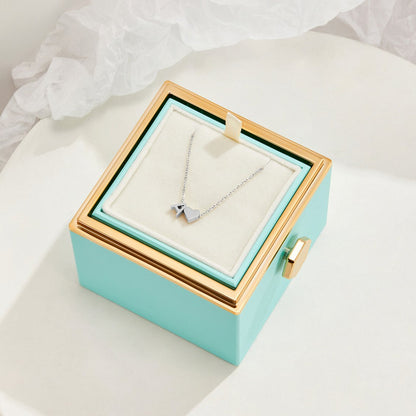 Forever Love & Letter Silver Halskette