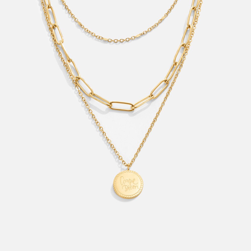 Geya Coin Layered Halskette