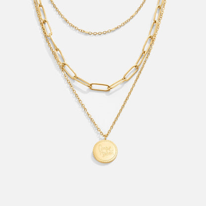Geya Coin Layered Halskette
