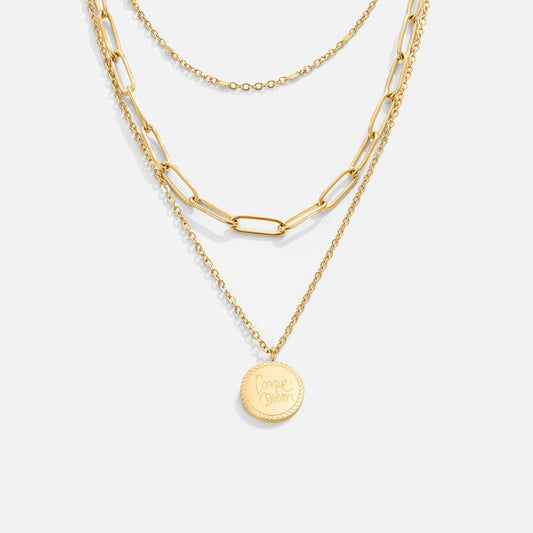 Geya Coin Layered Halskette