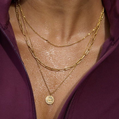 Geya Coin Layered Halskette