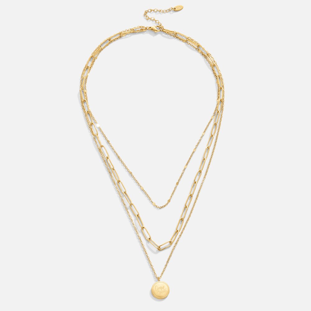 Geya Coin Layered Halskette