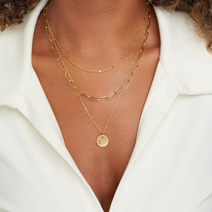 Geya Coin Layered Halskette
