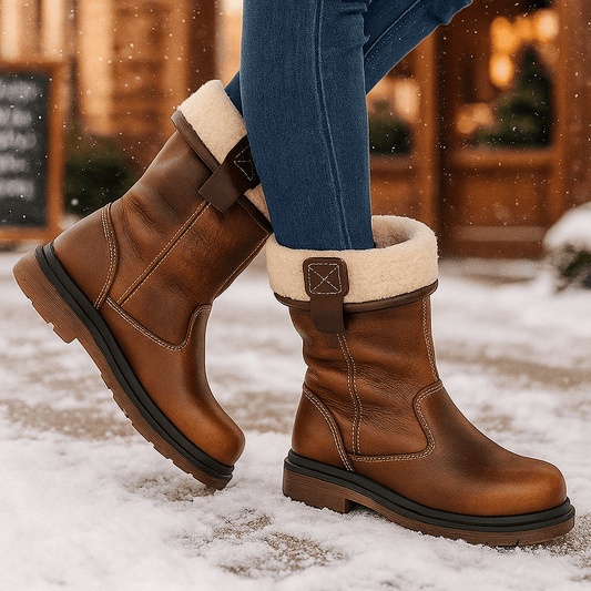 Glazel - Leather Ankle Stiefel - Lined
