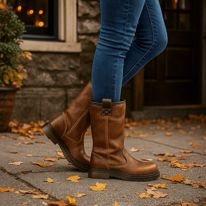 Glazel - Leather Ankle Stiefel - Lined