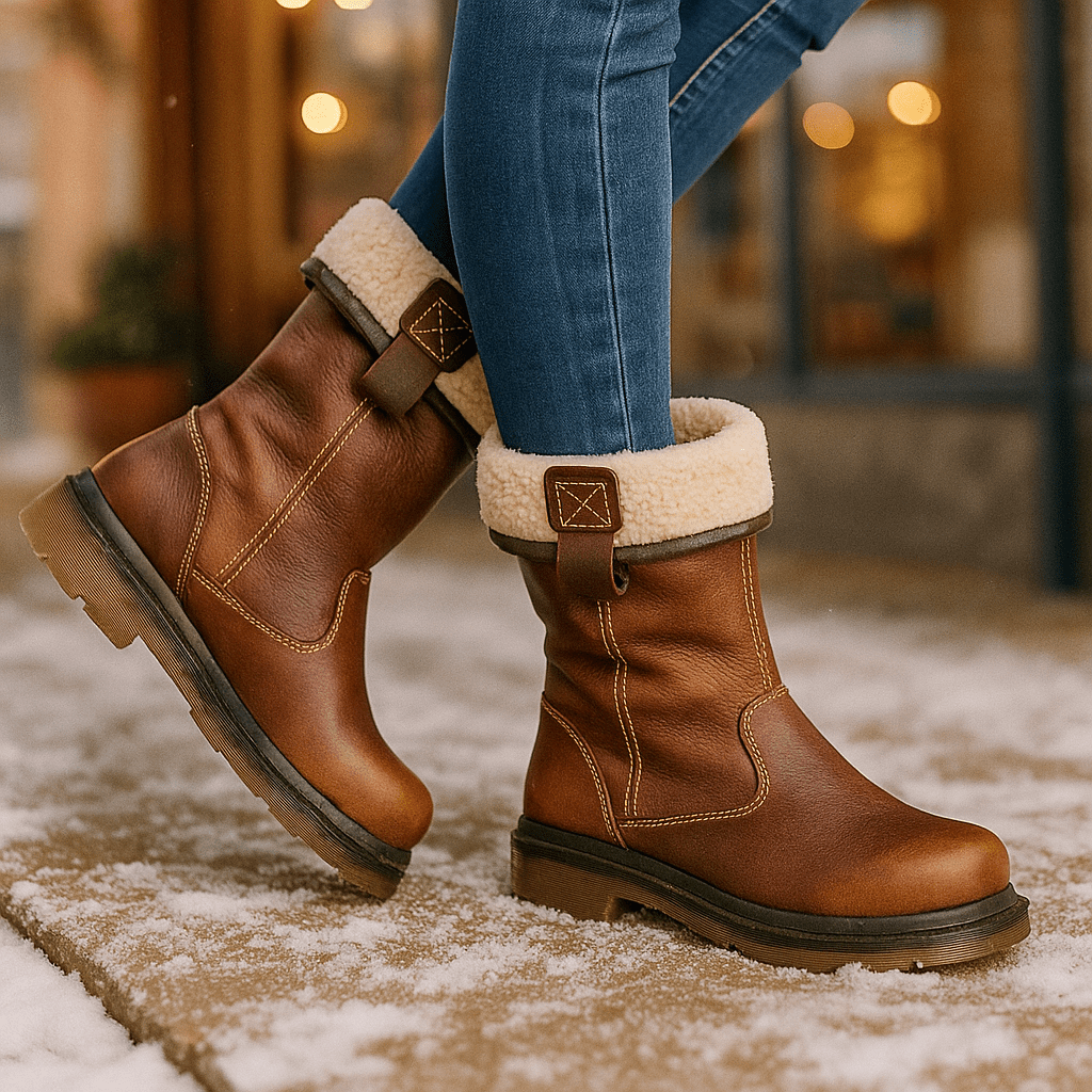 Glazel - Leather Ankle Stiefel - Lined