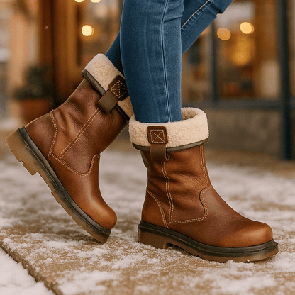 Glazel - Leather Ankle Stiefel - Lined