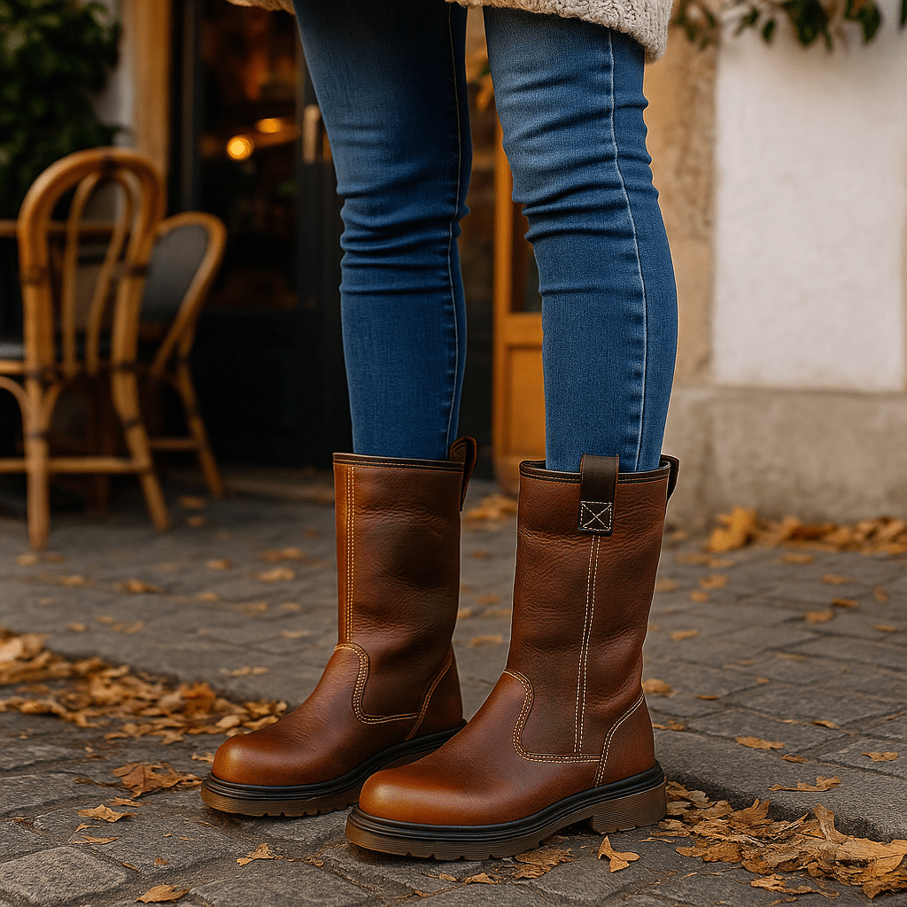 Glazel - Leather Ankle Stiefel - Lined