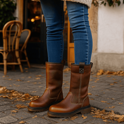 Glazel - Leather Ankle Stiefel - Lined