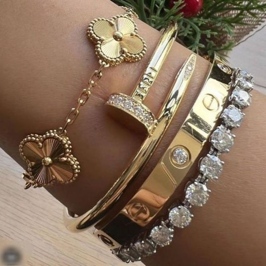 NAGELARMBAND DELUXE | GOLD