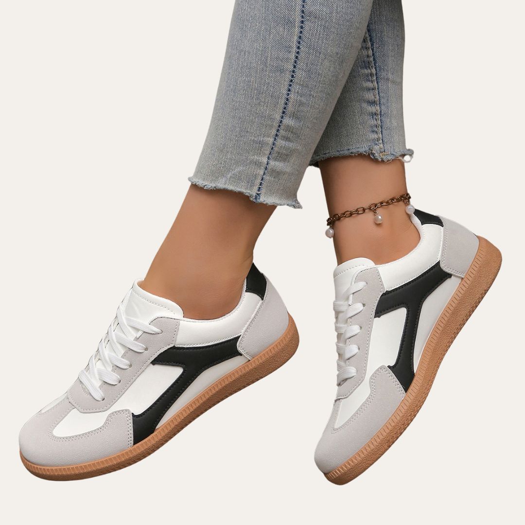 Katherine | Comfortable Stylish Faux Leather Sneaker for Damen