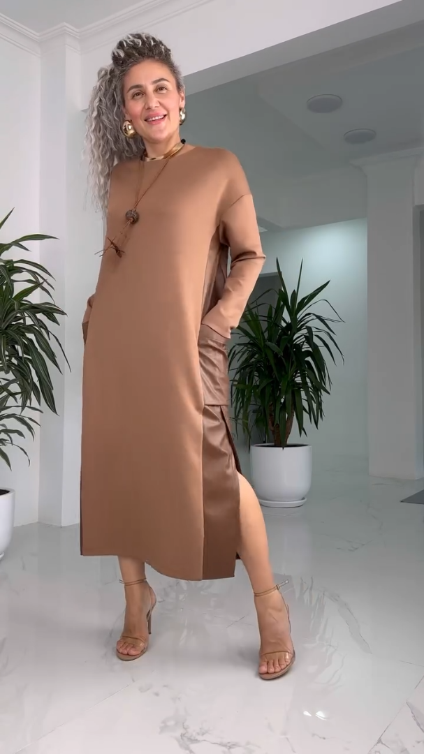 MARILYN™ - Classic Minimalist Midikleid