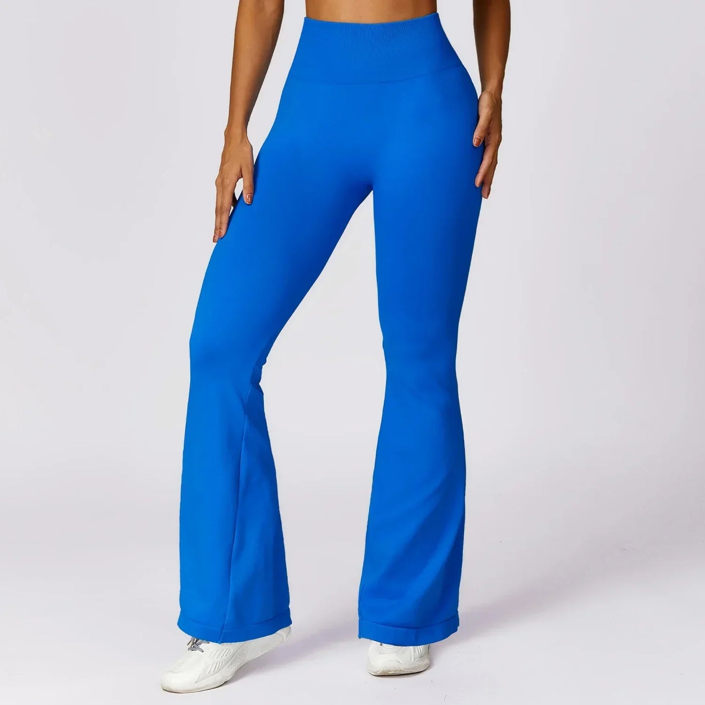 Elara - Seamless Flared High-Waist Yoga Leggings