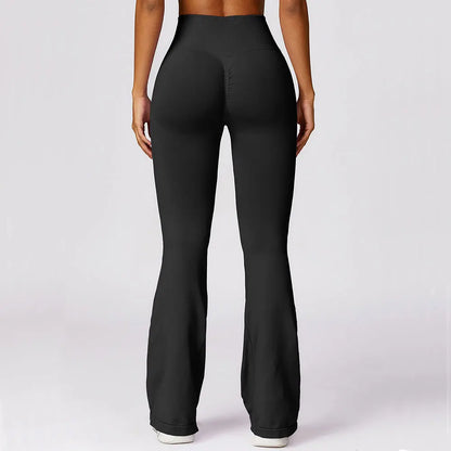 Elara - Seamless Flared High-Waist Yoga Leggings