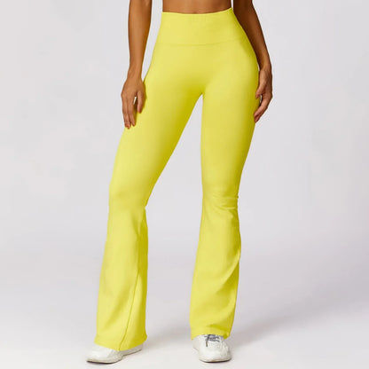 Elara - Seamless Flared High-Waist Yoga Leggings