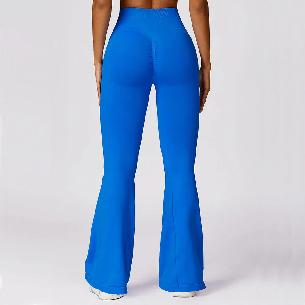 Elara - Seamless Flared High-Waist Yoga Leggings