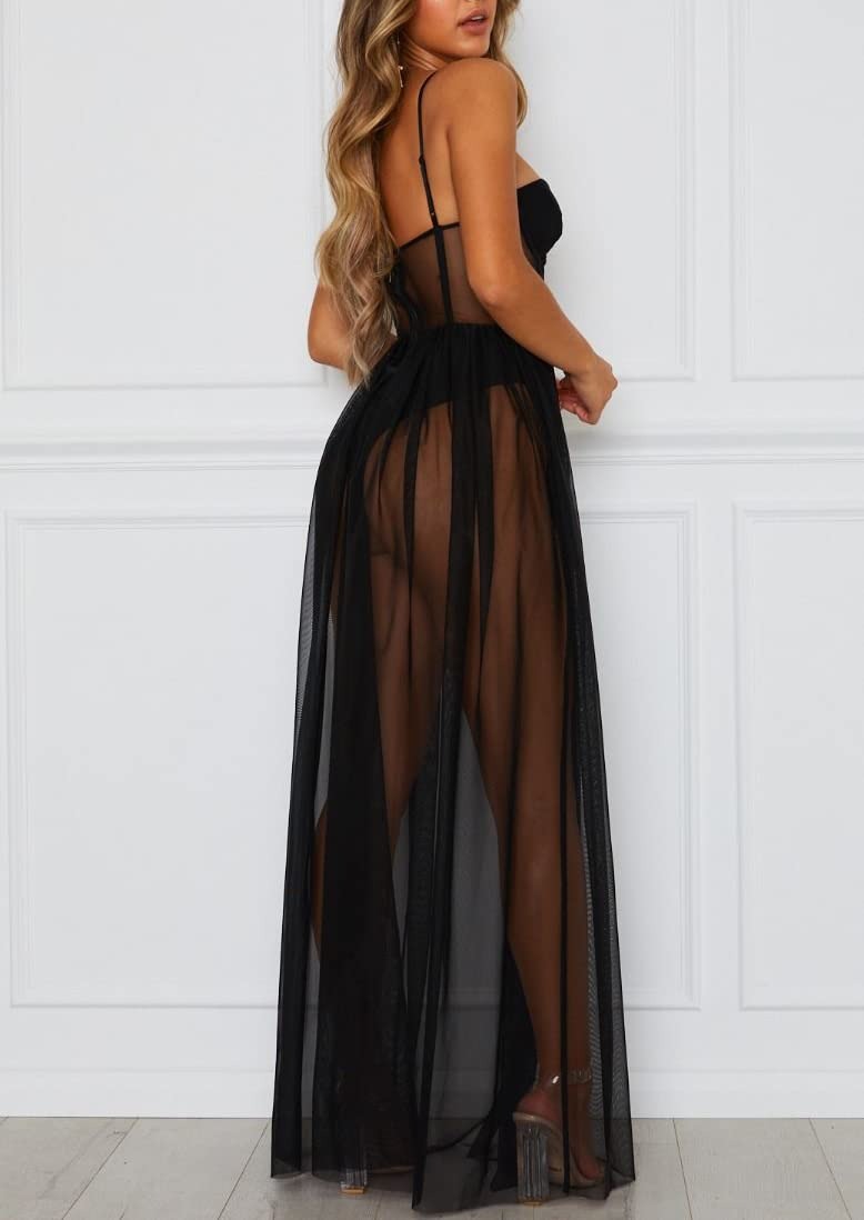 Sarina - Vintage Lace Maxi Kleid Sleeveless Elegant