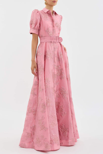 Ruby - Floral Puff Sleeve Kleid