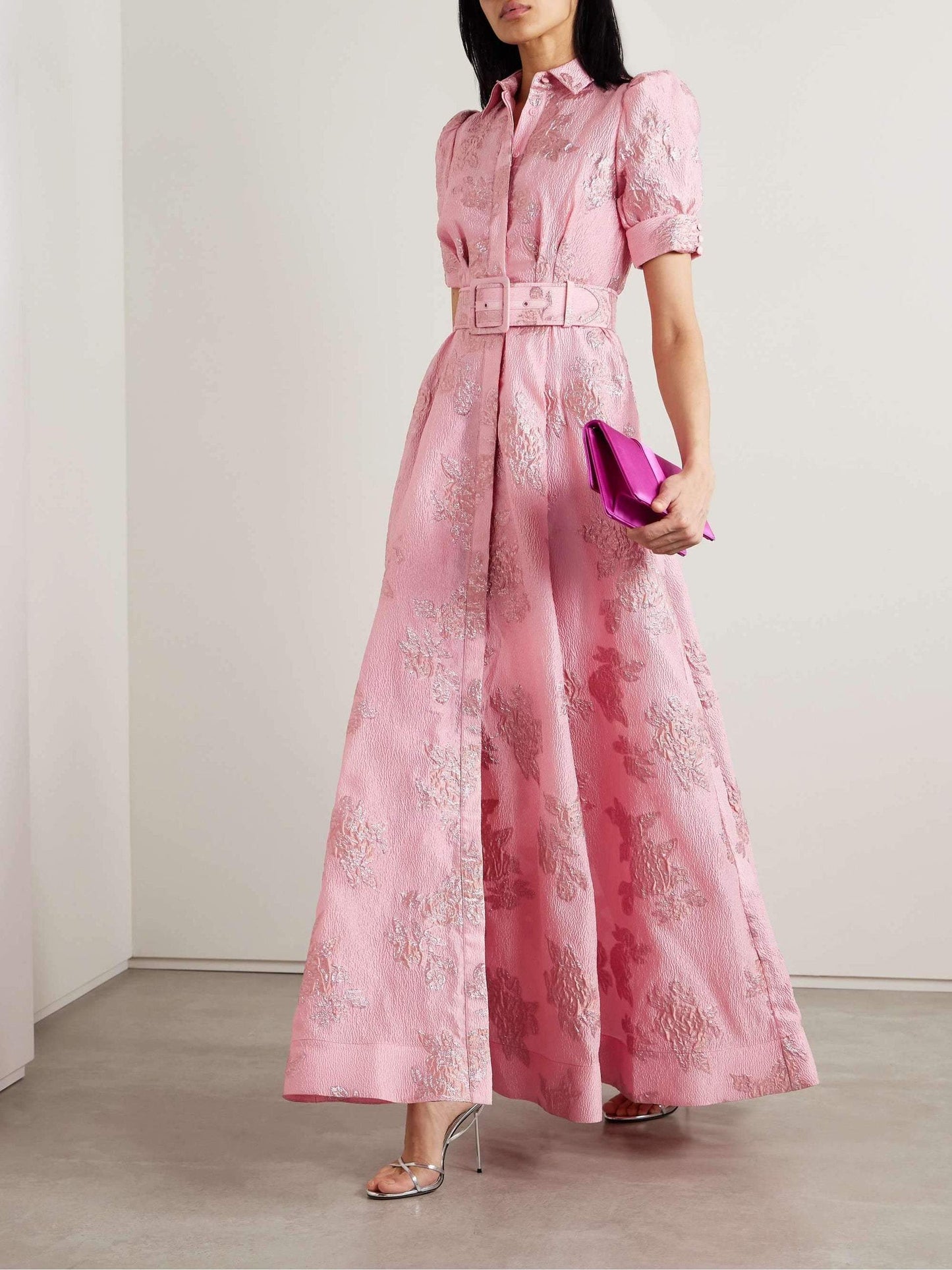 Ruby - Floral Puff Sleeve Kleid