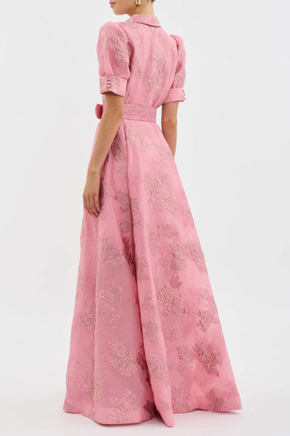 Ruby - Floral Puff Sleeve Kleid