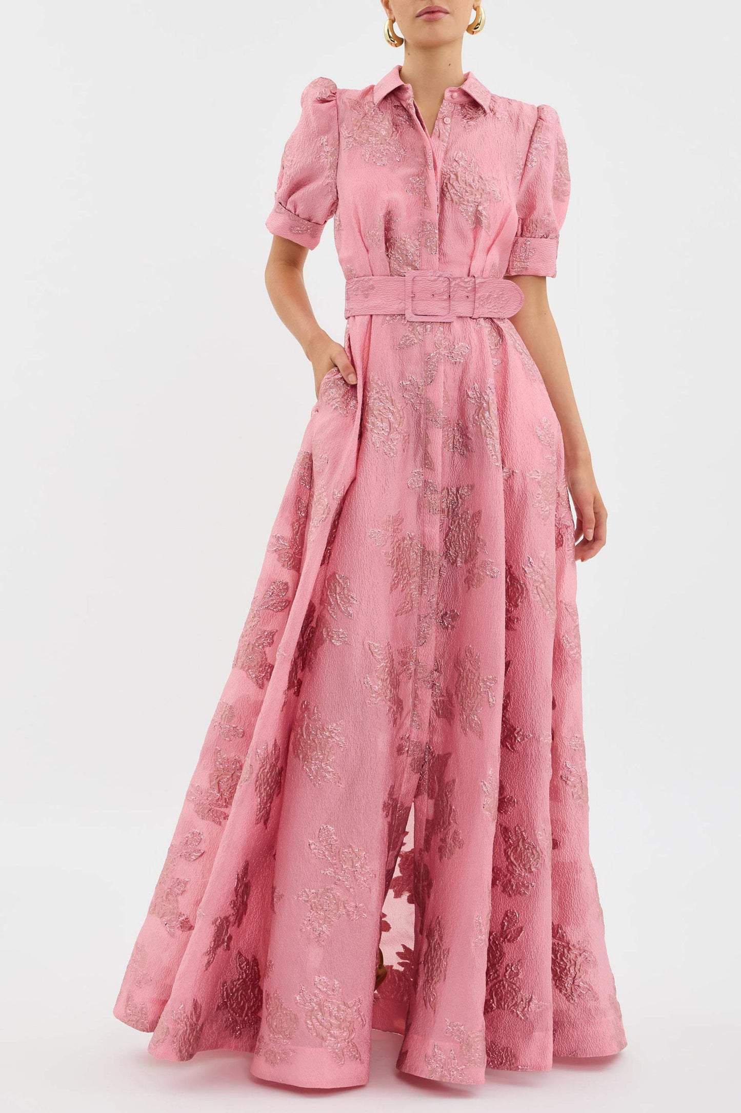 Ruby - Floral Puff Sleeve Kleid