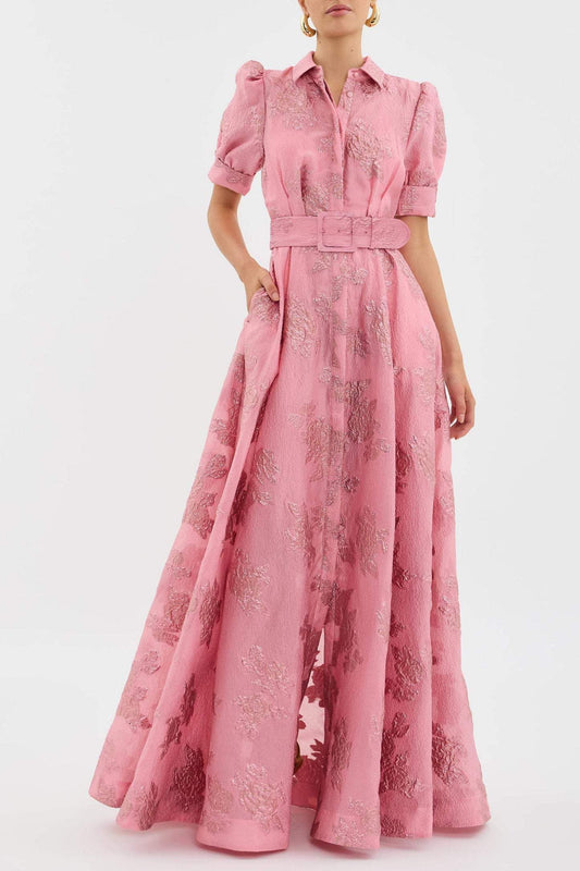 Ruby - Floral Puff Sleeve Kleid