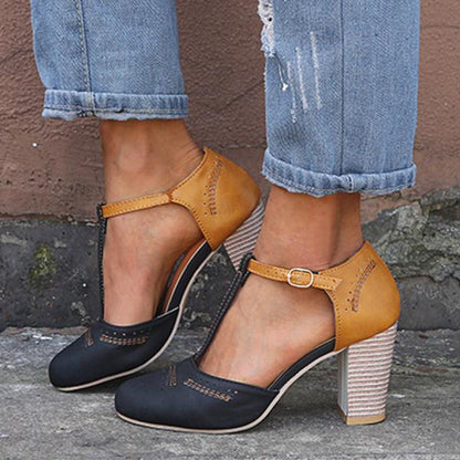 Alicia | Stylish T-Strap Heels for Damen